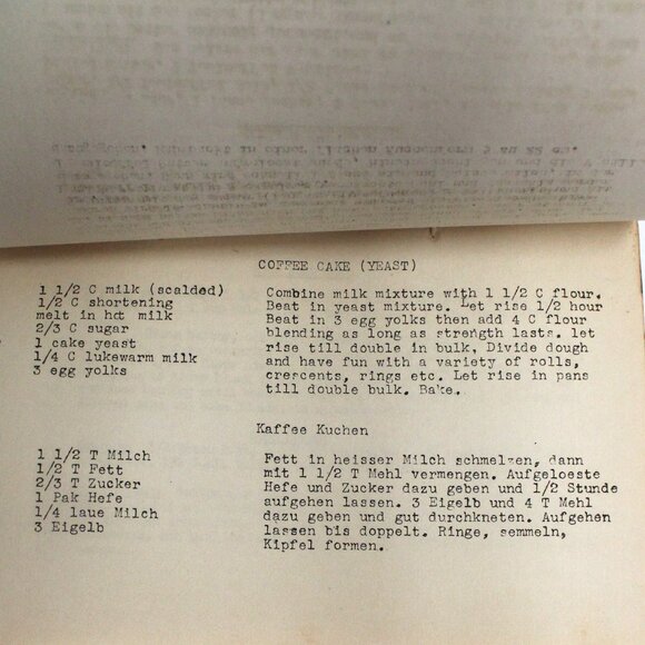 Vintage Selected Recipes The German - - American Women's Club 1950 - Unsearched - Picture 13 of 16